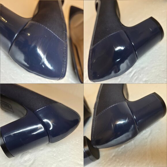 Abella True Comfort Alice Women’s Navy Blue Pointed Toe Mid-Heel Pumps - 7.5 - Picture 11 of 12